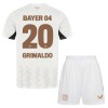 Original Trikotsatz Bayer 04 Leverkusen Alejandro Grimaldo 20 Auswärtstrikot 2024-25 Für Kinder